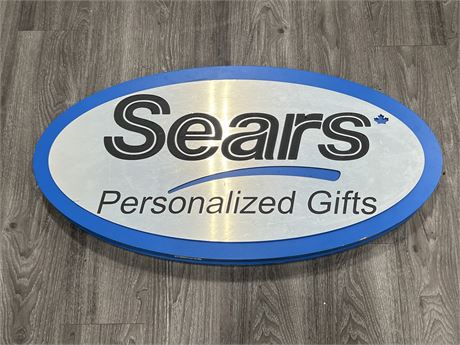 DOUBLE SIDED SEARS SIGN (35”x18”)