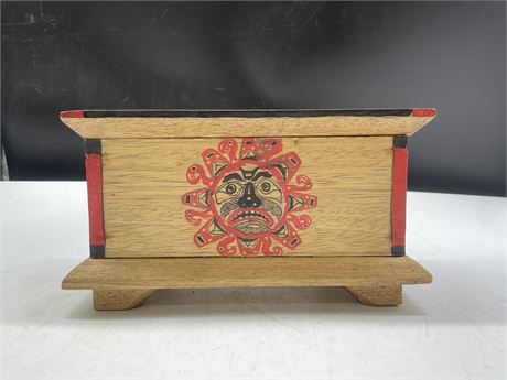 HAND CRAFTED NATIVE BOX 10”x5”x6”
