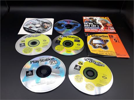 COLLECTION OF PLAYSTATION JAMPACK DISCS - VERY GOOD CONDITION
