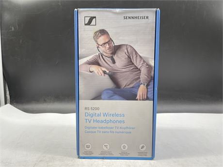 (SEALED) SUNNHEISER RS5200 DIGITAL WIRELESS TV HEADPHONES