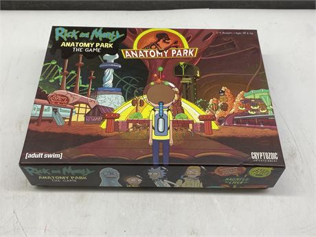 (NEW OPEN BOX) RICK & MORTY ANATOMY PARK GAME