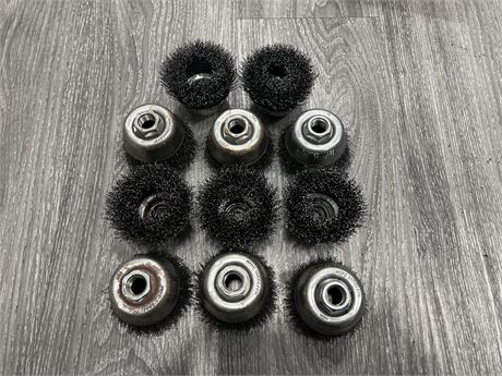 11 NEW WIRE WHEEL CUP BRUSHES