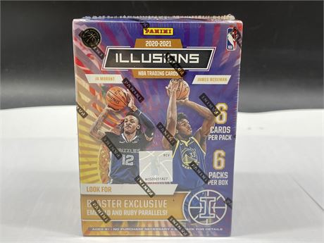 SEALED 2020-21 NBA ILLUSIONS BLASTER PANINI CARD BOX