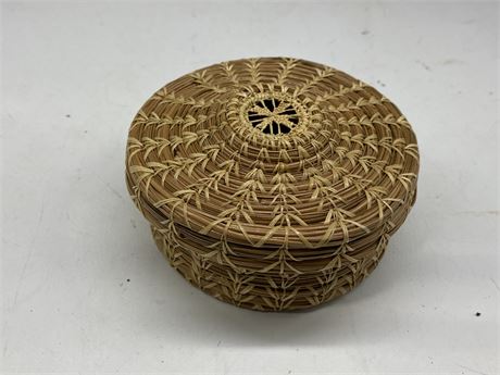 TOHONO O’ODHAM PAPAGO INDIAN BASKET (4.5” diameter)