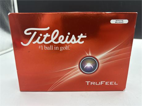 NEW TITLEIST TRUFEEL GOLF BALLS - 1 DOZEN
