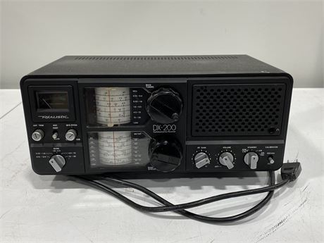 REALISTIC DX-200 COMMUNICATION RECEIVER - UNTESTED
