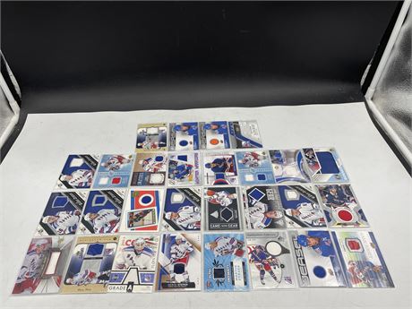 28 NEW YORK RANGERS PATCH CARDS