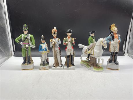 LOT OF BEARLY PORCELAIN MILITARY FIGURE
