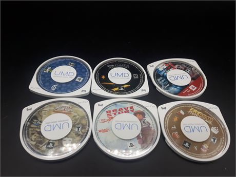 COLLECTION OF PSP GAMES
