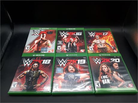 COLLECTION OF WWE GAMES - VERY GOOD CONDITION - XBOX