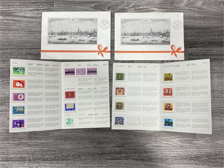 (2) 1980s FOREIGN STAMP BOOKS