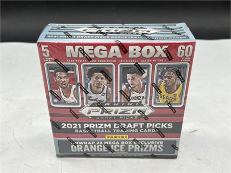 SEALED NBA 2021 PANINI PRIZM MEGA BOX