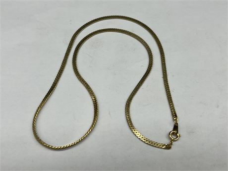 GOLD PLATED NECKLACE (20”)
