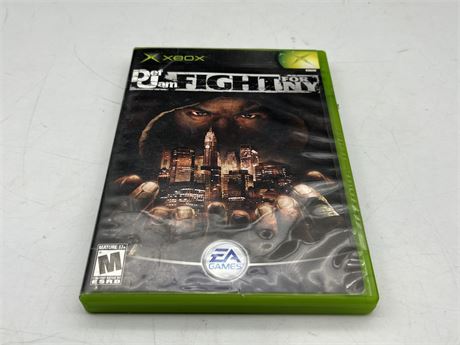DEF JAM FIGHT FOR NY - XBOX - COMPLETE W/MANUAL (Good cond.)
