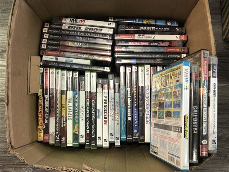 ~45 VIDEO GAMES (PS3, PS2, XBOX360)