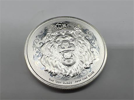 1 OZ 999 FINE SILVER LION COIN