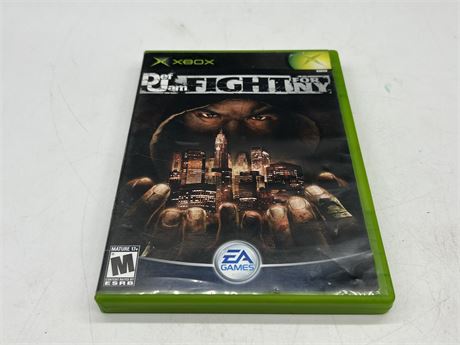 DEF JAM FIGHT FOR NY - XBOX (Clean disc)