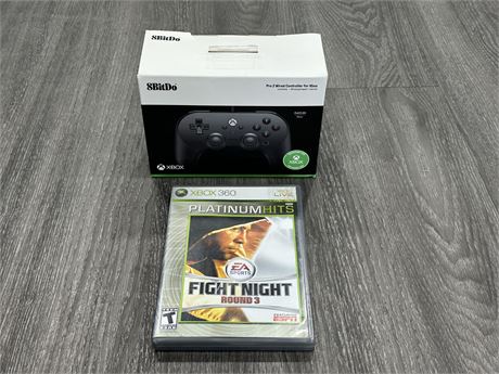 NEW XBOX CONTROLLER + XBOX360 FIGHT NIGHT ROUND 3