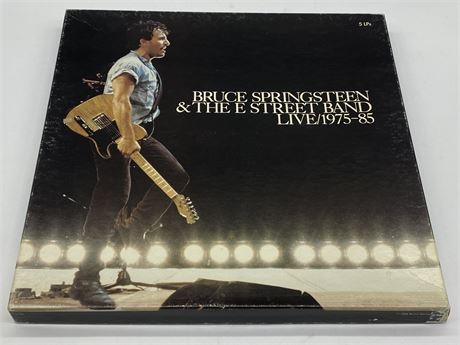 BRUCE SPRINGSTEEN 5LP BOX SET - SPRINGSTEEN & THE STREET BAND LIVE/1975-85