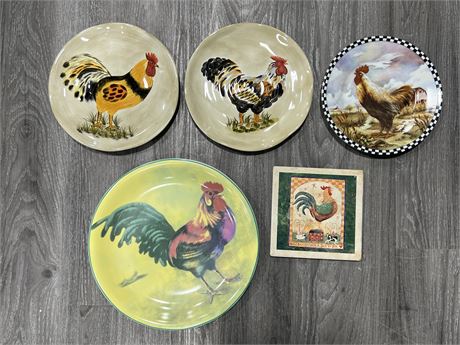 ROOSTER PLATES & TILE