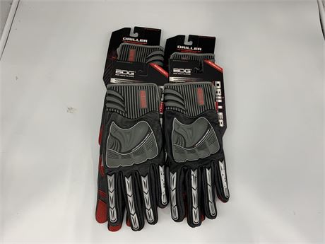 4 PAIRS OF BDG MENS XL WORKING GLOVES