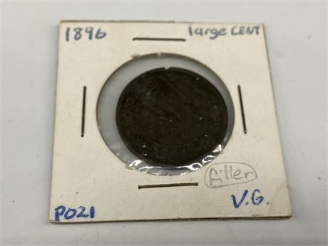 1896 CDN ONE CENT COIN