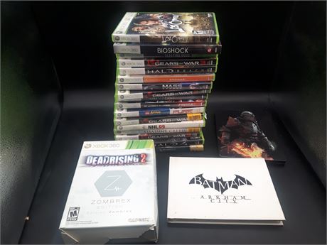 COLLECTION OF XBOX 360 GAMES - VERY GOOD CONDITION