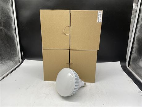 5 BOXES OF BR40 22W 400K BULBS