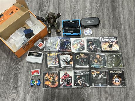 LOT OF MISC VIDEO GAMES / ACCESSORIES