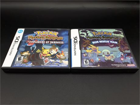 POKEMON MYSTERY DUNGEON - TWO GAMES (NINTENDO DS)