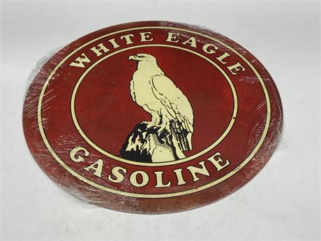 WHITE EAGLE GASOLINE TIN SIGN - 14”