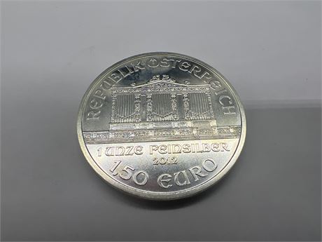 1 OZ 999 FINE SILVER REPUBLIK OSTERREICH COIN