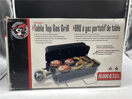 NEW KEANALL PORTABLE TABLE TOP GAS GRILL 18”x11”x4”