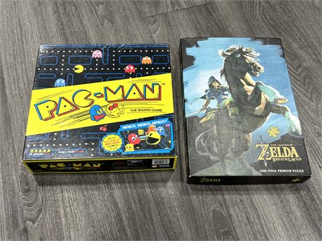 ZELDA PUZZLE & PAC-MAN BOARD GAME