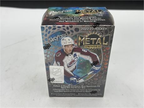 SEALED 2022/23 SKYBOX METAL UNIVERSE NHL BOX