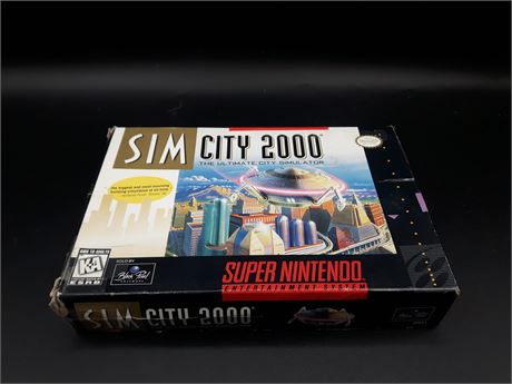 SIM CITY 2000 - WITH BOX - SNES