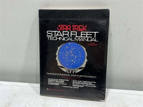 1975 FIRST PRINT STAR TREK STAR FLEET TECHNICAL MANUAL