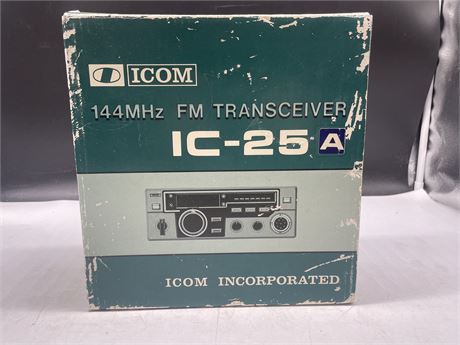 NOS ICOM 1C-25 FM TRANSCEIVER