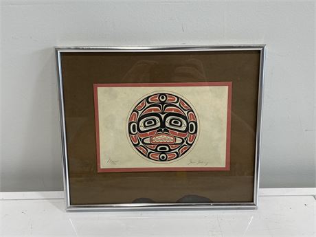 NATIVE ART HAND SIGNED BY JIM JOHNNY (13”x11”)