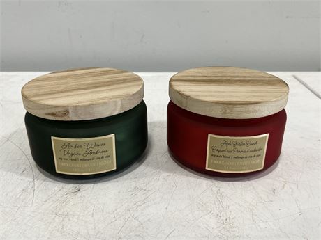 2 NEW TRIPLE WICK CANDLES