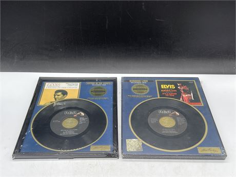 2 SEALED OLD STOCK ELVIS COLLECTORS EDITION 45RPM RECORDS