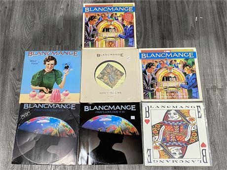 7 BLANCMANGE RECORDS - VG/VG+