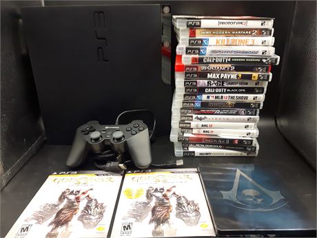 PLAYSTATION 3 CONSOLE WITH GAMES - VERY GOOD CONDITION