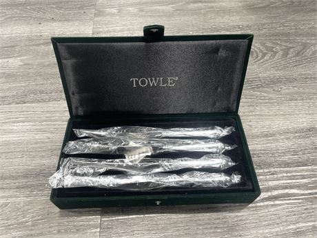 NEW 4PC TOWLE KNIFE SET STAINLESS STEEL