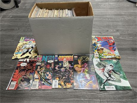 SHORTBOX OF MISC MARVEL COMICS SOME DUPLICATES (NO SHIPPING)