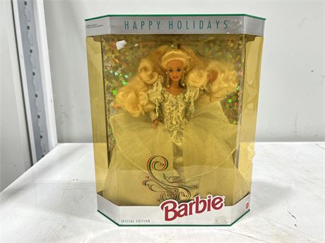 1992 HAPPY HOLIDAYS BARBIE IN BOX