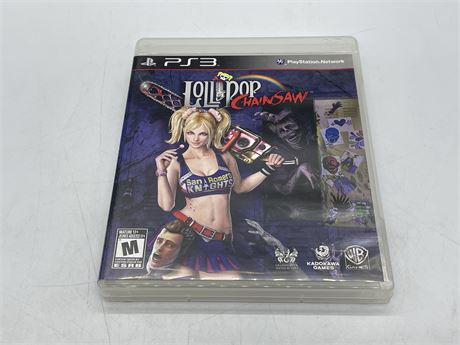 LOLLIPOP CHAINSAW - PS3 - COMPLETE WITH MANUAL