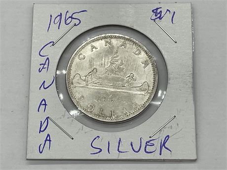 1965 CANADIAN SILVER DOLLAR