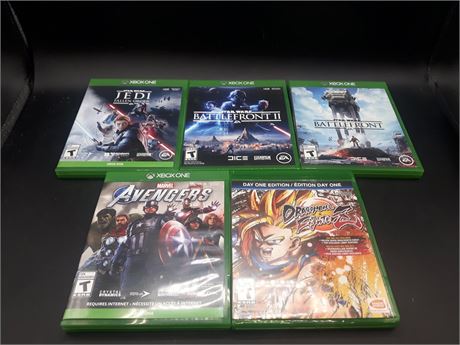 COLLECTION OF XBOX ONE GAMES - VERY GOOD CONDITION