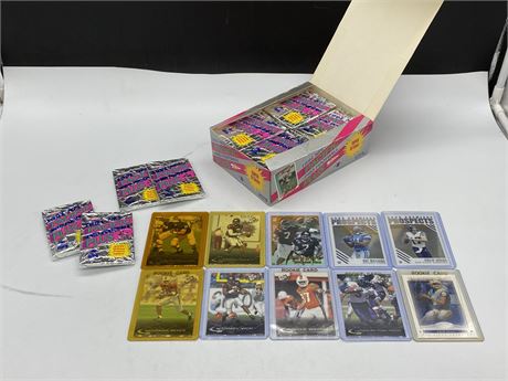10 ROOKIE NFL CARDS INCLUDING DREW BREES & 1991 PACIFIC PRO FOOTBALL CARDS